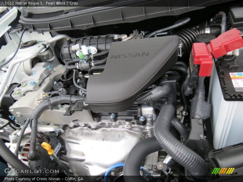 Pearl White / Gray 2012 Nissan Rogue S
