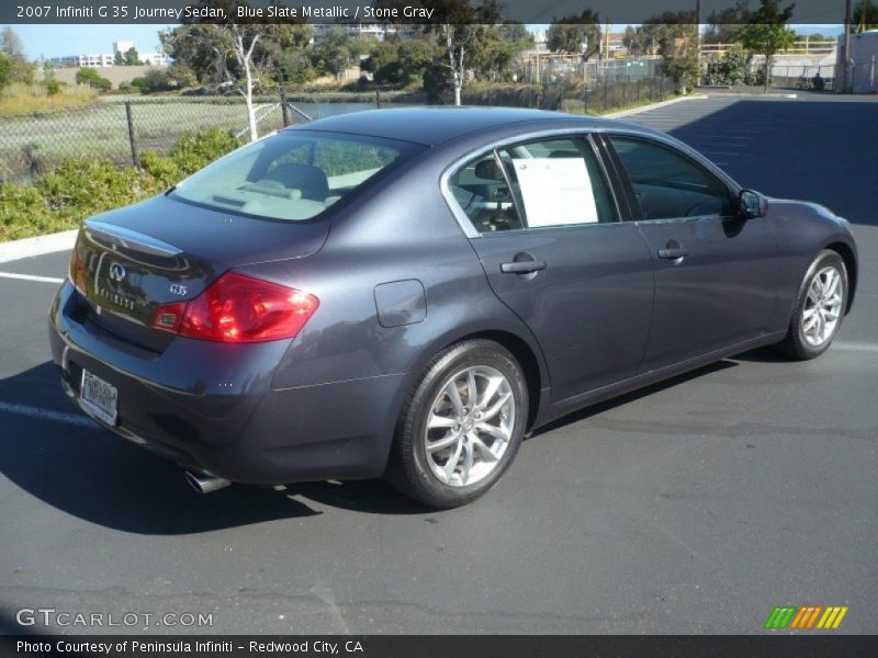 Blue Slate Metallic / Stone Gray 2007 Infiniti G 35 Journey Sedan