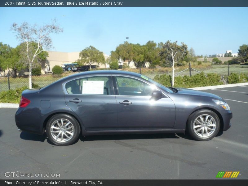 Blue Slate Metallic / Stone Gray 2007 Infiniti G 35 Journey Sedan