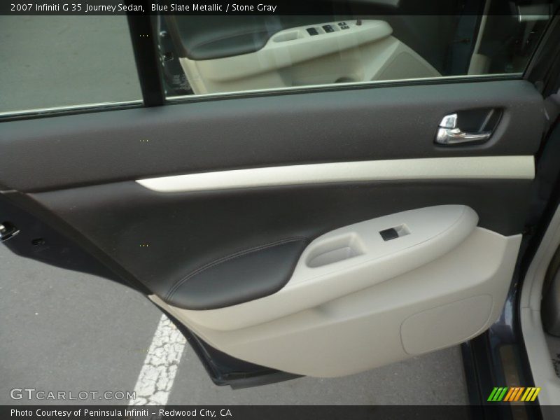 Blue Slate Metallic / Stone Gray 2007 Infiniti G 35 Journey Sedan