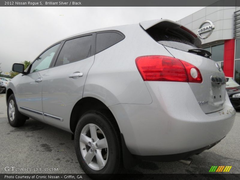 Brilliant Silver / Black 2012 Nissan Rogue S