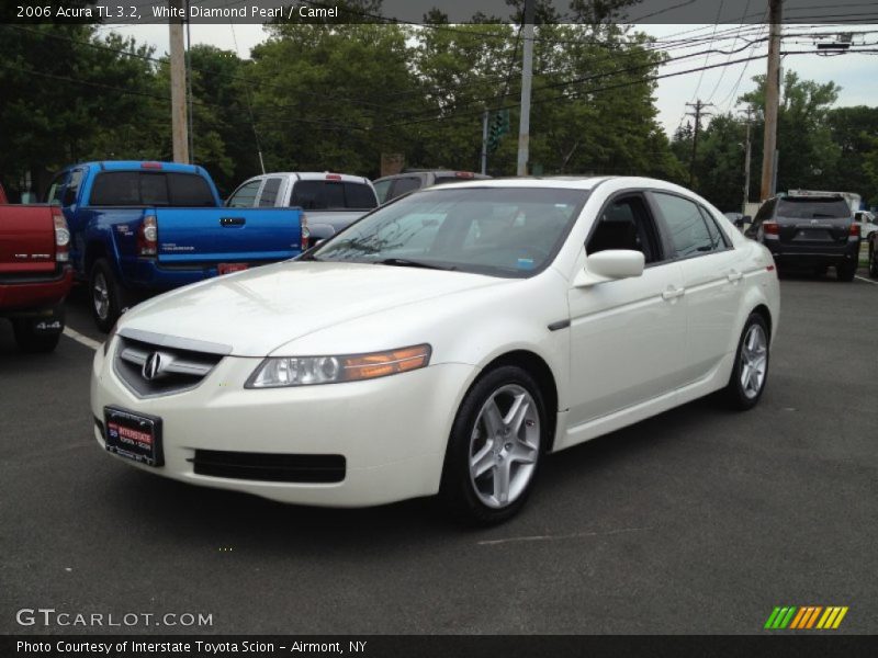 White Diamond Pearl / Camel 2006 Acura TL 3.2