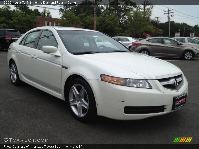 White Diamond Pearl / Camel 2006 Acura TL 3.2