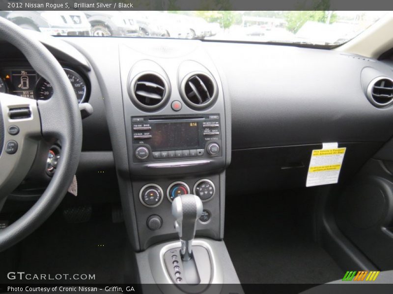 Brilliant Silver / Black 2012 Nissan Rogue S