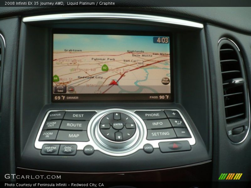Liquid Platinum / Graphite 2008 Infiniti EX 35 Journey AWD
