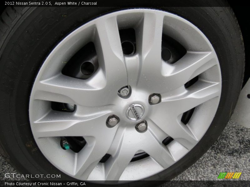 Aspen White / Charcoal 2012 Nissan Sentra 2.0 S