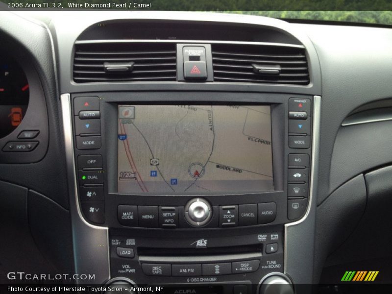White Diamond Pearl / Camel 2006 Acura TL 3.2
