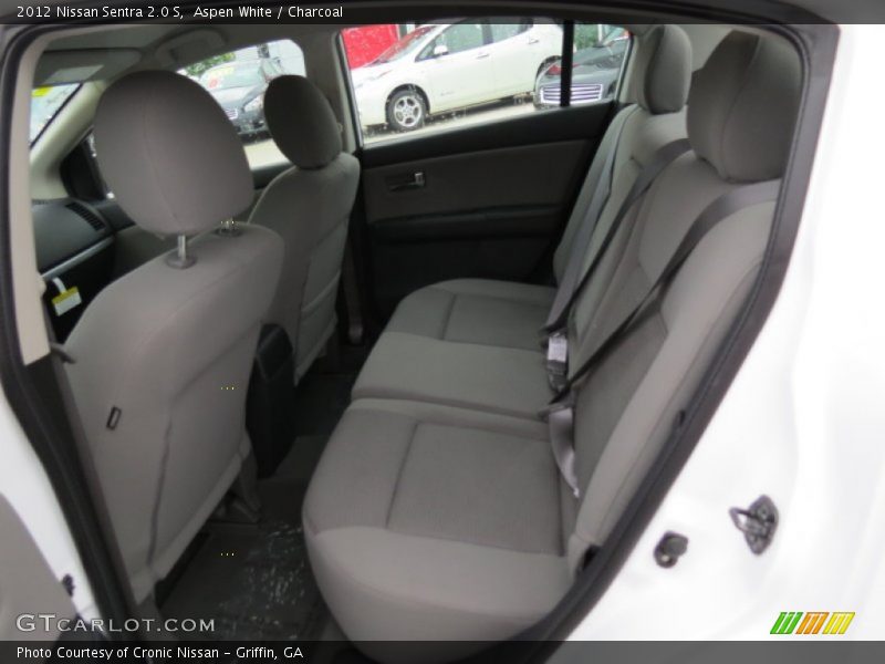 Aspen White / Charcoal 2012 Nissan Sentra 2.0 S