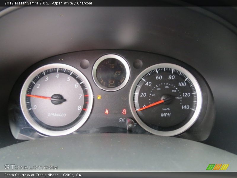 Aspen White / Charcoal 2012 Nissan Sentra 2.0 S