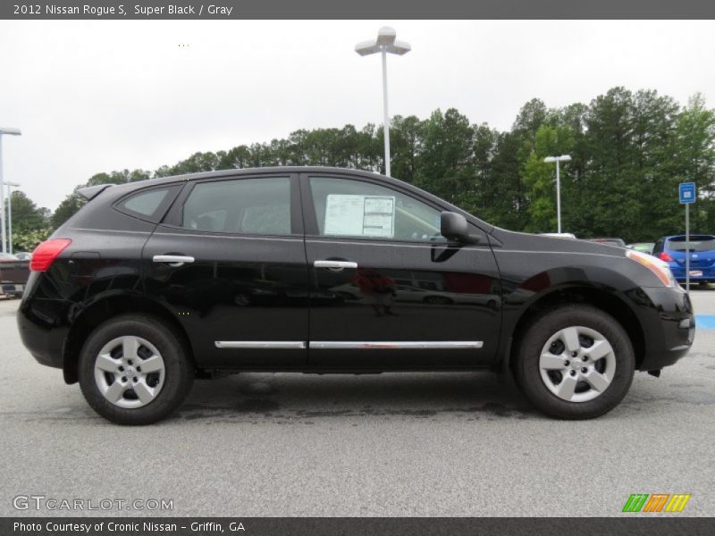 Super Black / Gray 2012 Nissan Rogue S