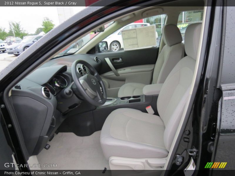 Super Black / Gray 2012 Nissan Rogue S