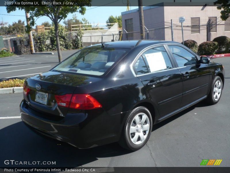 Ebony Black / Gray 2009 Kia Optima LX