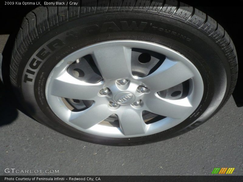 Ebony Black / Gray 2009 Kia Optima LX