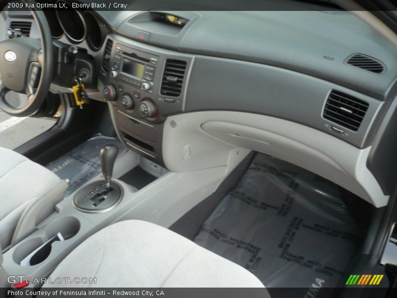 Ebony Black / Gray 2009 Kia Optima LX