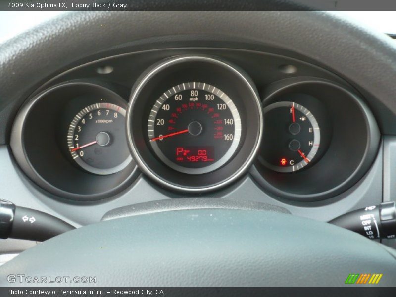 Ebony Black / Gray 2009 Kia Optima LX