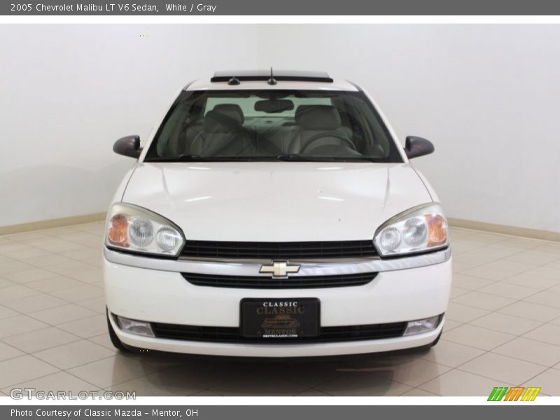 White / Gray 2005 Chevrolet Malibu LT V6 Sedan