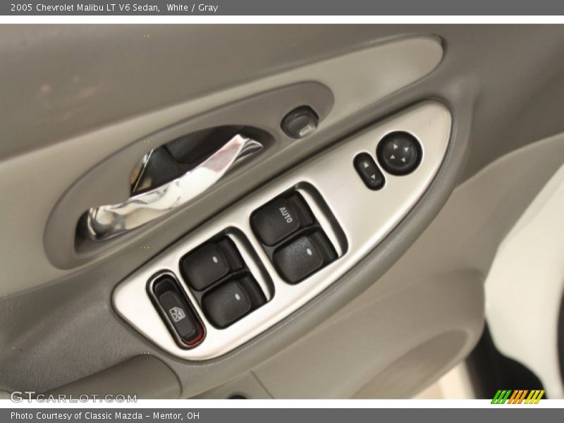 White / Gray 2005 Chevrolet Malibu LT V6 Sedan