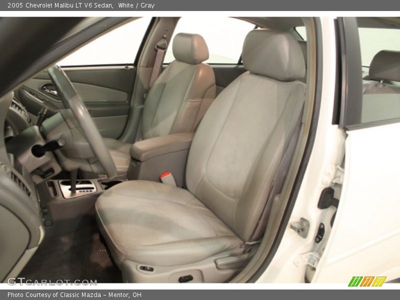 White / Gray 2005 Chevrolet Malibu LT V6 Sedan