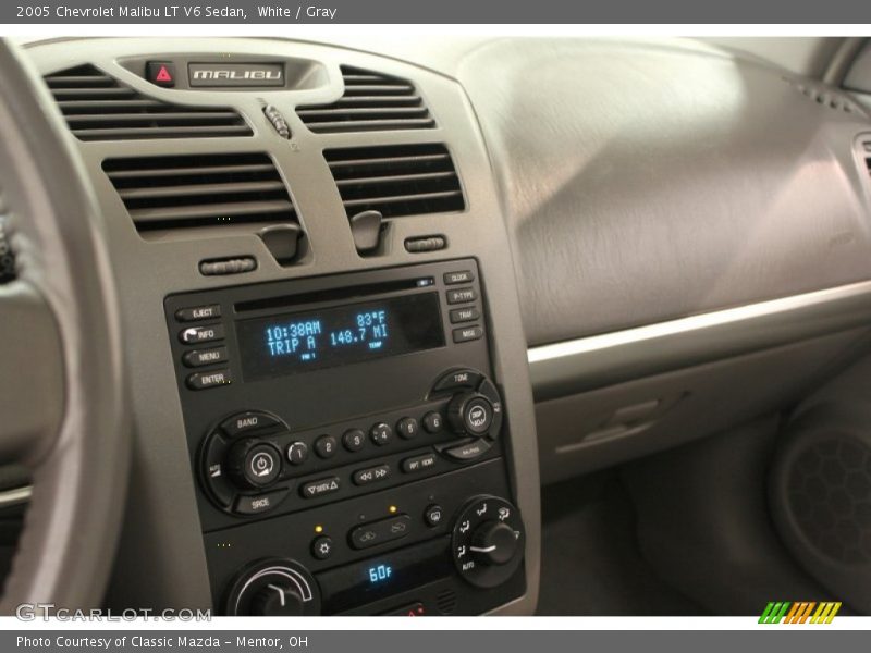 White / Gray 2005 Chevrolet Malibu LT V6 Sedan