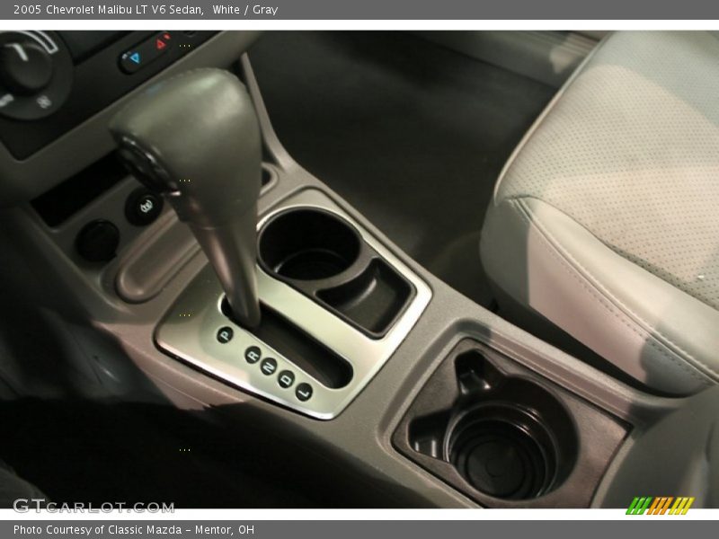 White / Gray 2005 Chevrolet Malibu LT V6 Sedan