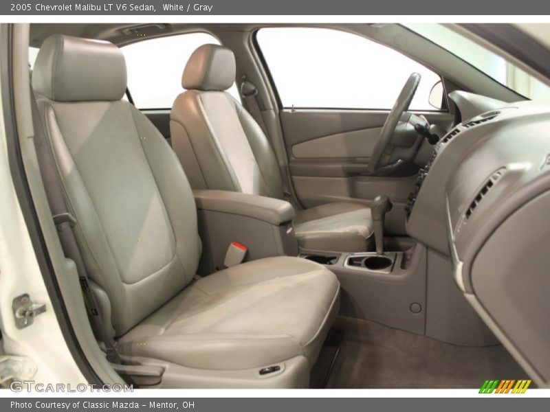 White / Gray 2005 Chevrolet Malibu LT V6 Sedan