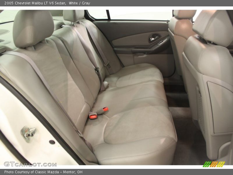 White / Gray 2005 Chevrolet Malibu LT V6 Sedan