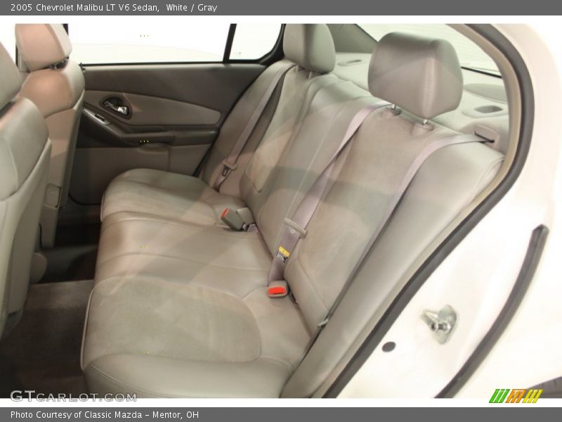 White / Gray 2005 Chevrolet Malibu LT V6 Sedan