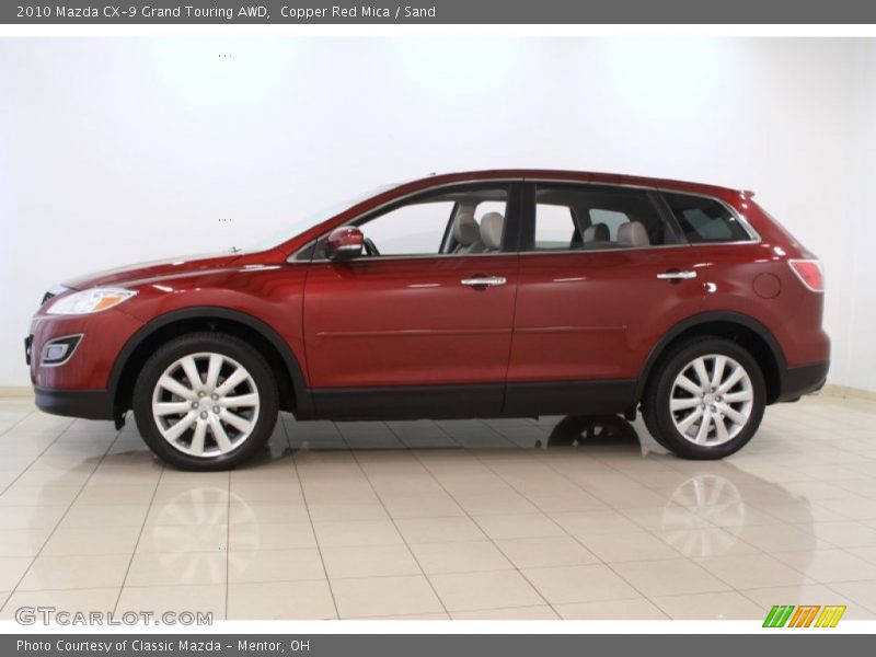 Copper Red Mica / Sand 2010 Mazda CX-9 Grand Touring AWD