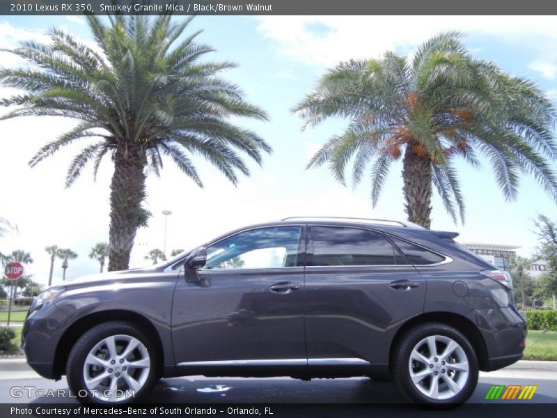 Smokey Granite Mica / Black/Brown Walnut 2010 Lexus RX 350