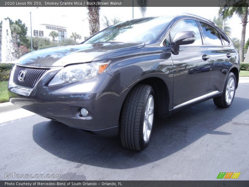 Smokey Granite Mica / Black/Brown Walnut 2010 Lexus RX 350