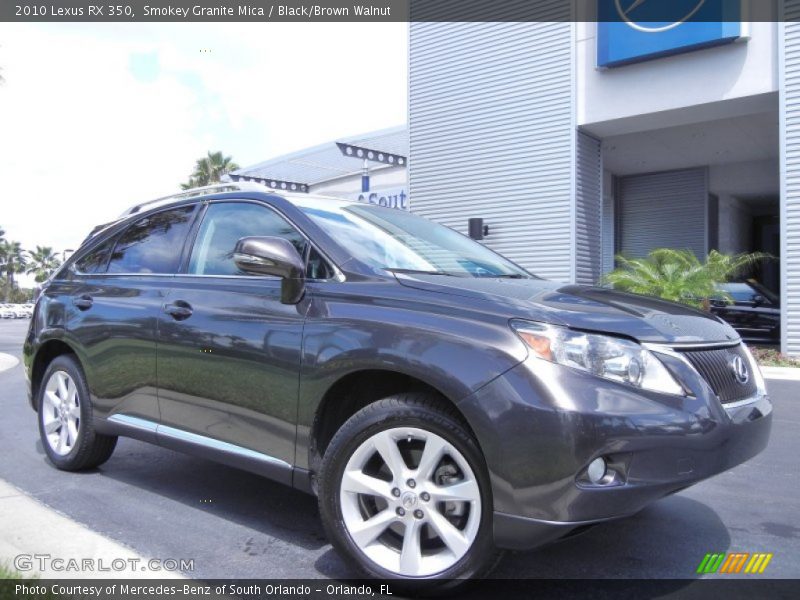 Smokey Granite Mica / Black/Brown Walnut 2010 Lexus RX 350