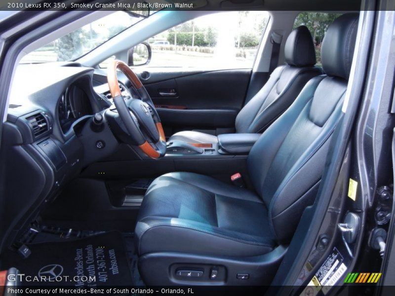 Smokey Granite Mica / Black/Brown Walnut 2010 Lexus RX 350