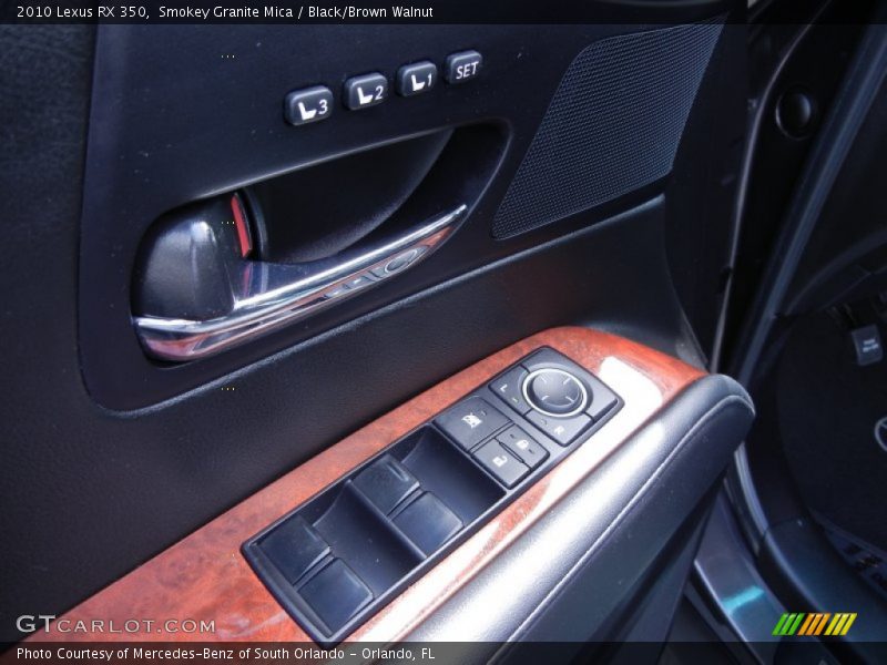 Smokey Granite Mica / Black/Brown Walnut 2010 Lexus RX 350