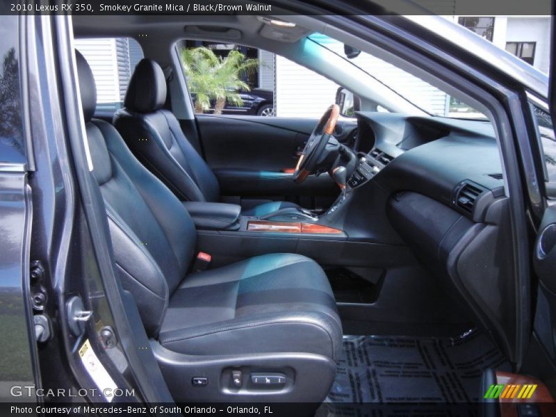 Smokey Granite Mica / Black/Brown Walnut 2010 Lexus RX 350