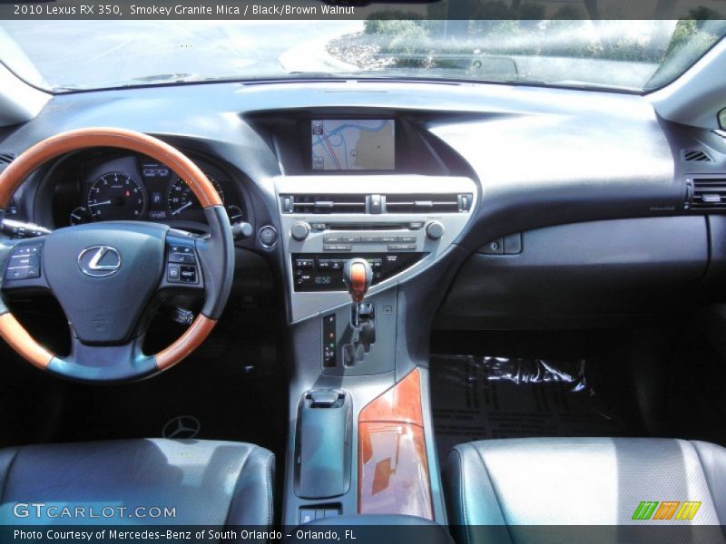 Smokey Granite Mica / Black/Brown Walnut 2010 Lexus RX 350