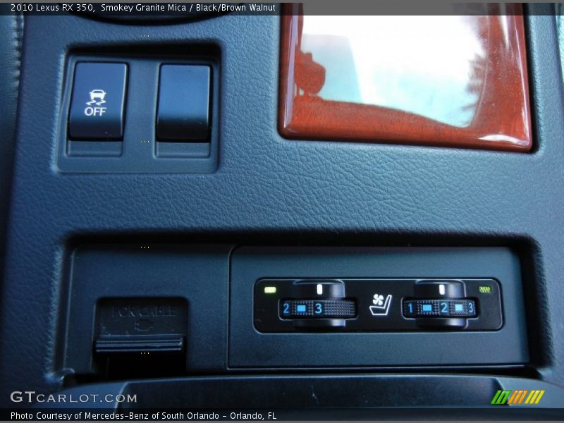 Smokey Granite Mica / Black/Brown Walnut 2010 Lexus RX 350
