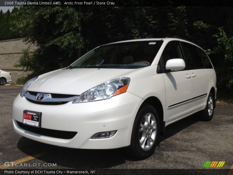 Arctic Frost Pearl / Stone Gray 2006 Toyota Sienna Limited AWD