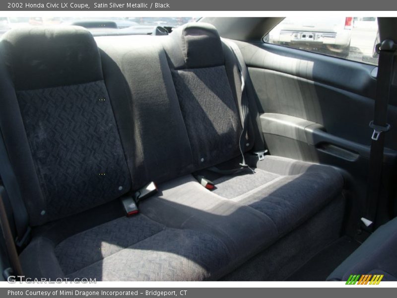 Satin Silver Metallic / Black 2002 Honda Civic LX Coupe