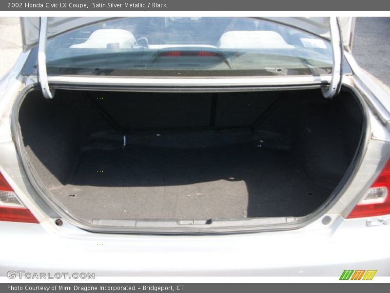 Satin Silver Metallic / Black 2002 Honda Civic LX Coupe