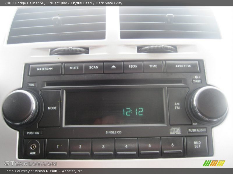 Brilliant Black Crystal Pearl / Dark Slate Gray 2008 Dodge Caliber SE