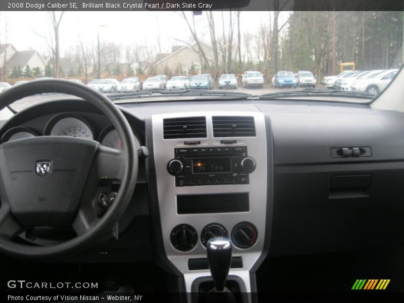 Brilliant Black Crystal Pearl / Dark Slate Gray 2008 Dodge Caliber SE