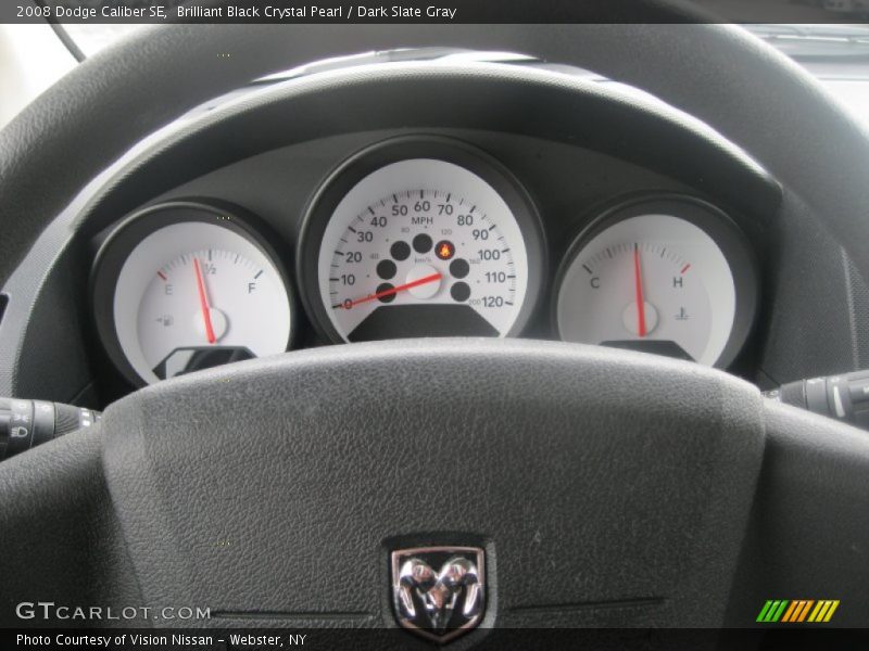 Brilliant Black Crystal Pearl / Dark Slate Gray 2008 Dodge Caliber SE