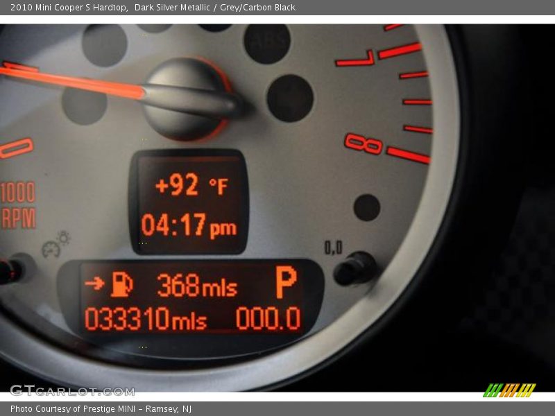 Dark Silver Metallic / Grey/Carbon Black 2010 Mini Cooper S Hardtop