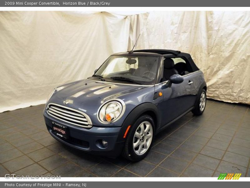 Horizon Blue / Black/Grey 2009 Mini Cooper Convertible