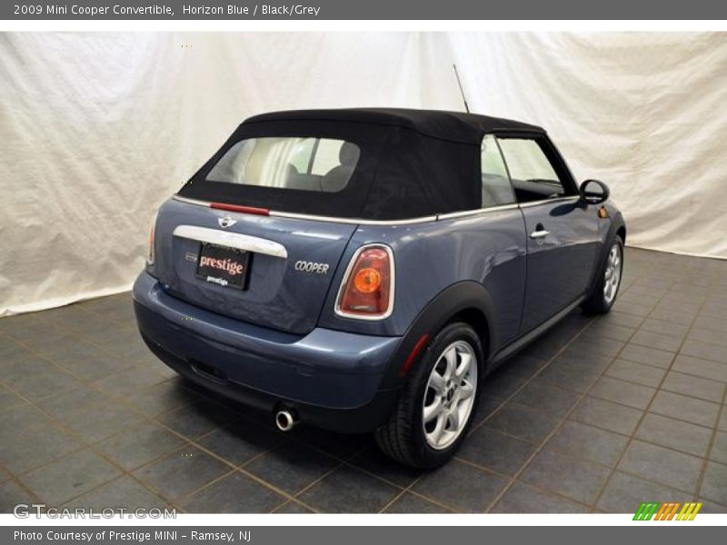 Horizon Blue / Black/Grey 2009 Mini Cooper Convertible