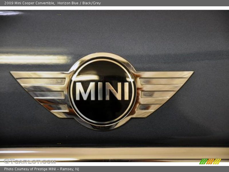 Horizon Blue / Black/Grey 2009 Mini Cooper Convertible