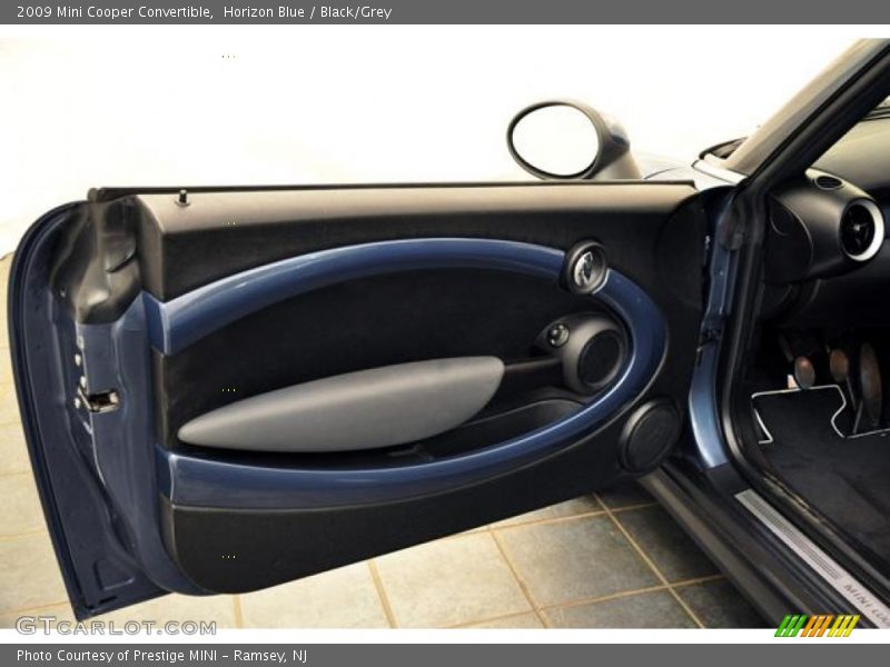 Horizon Blue / Black/Grey 2009 Mini Cooper Convertible