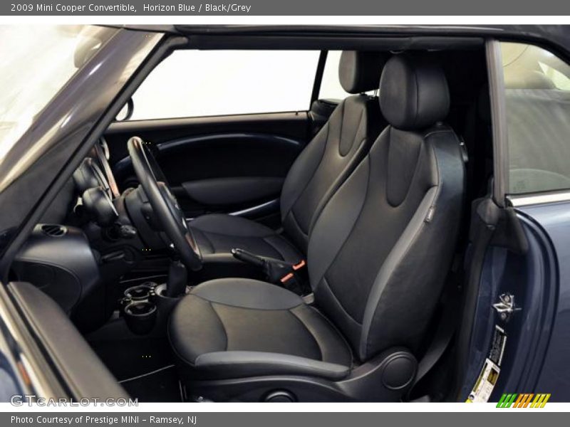 Horizon Blue / Black/Grey 2009 Mini Cooper Convertible