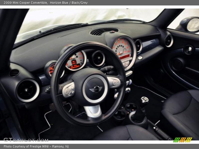 Horizon Blue / Black/Grey 2009 Mini Cooper Convertible