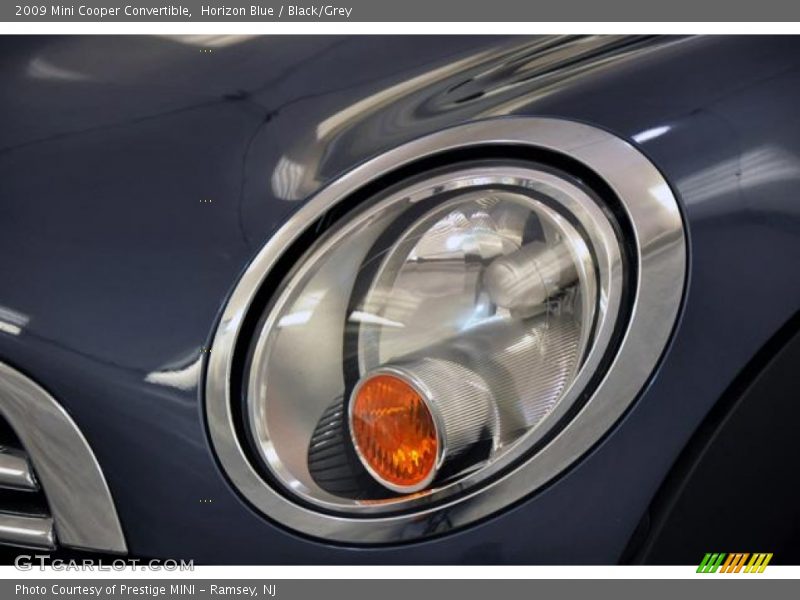 Horizon Blue / Black/Grey 2009 Mini Cooper Convertible